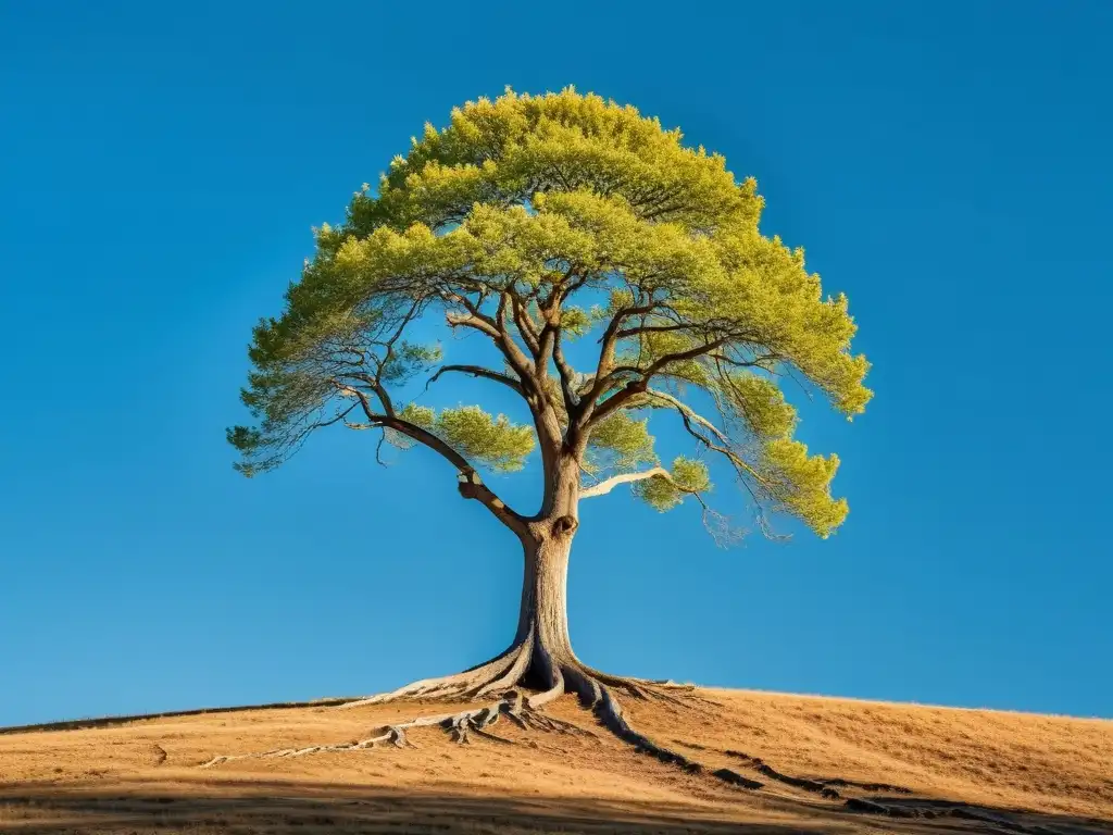 Un árbol solitario en un paisaje sereno invita a la contemplación del rol de los bancos centrales