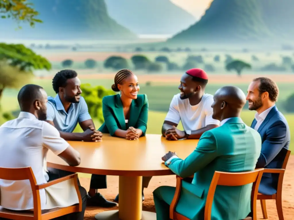 Conferencia de la Escuela Austriaca sobre Teoría de juegos en relaciones internacionales africanas, en un paisaje vibrante y diverso