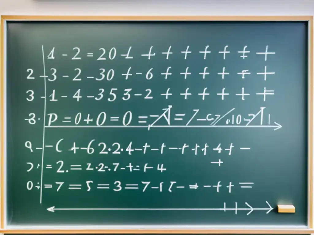 Detalle de una elegante demostración matemática en una pizarra blanca, destacando el rigor matemático de la Escuela Austriaca economía