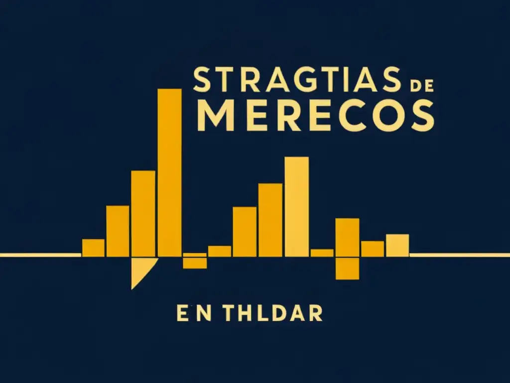 Gráfico elegante en negro y dorado con título 'Estrategias de Mercado Inspiradas en Rothbard' en tipografía moderna sobre fondo azul profundo