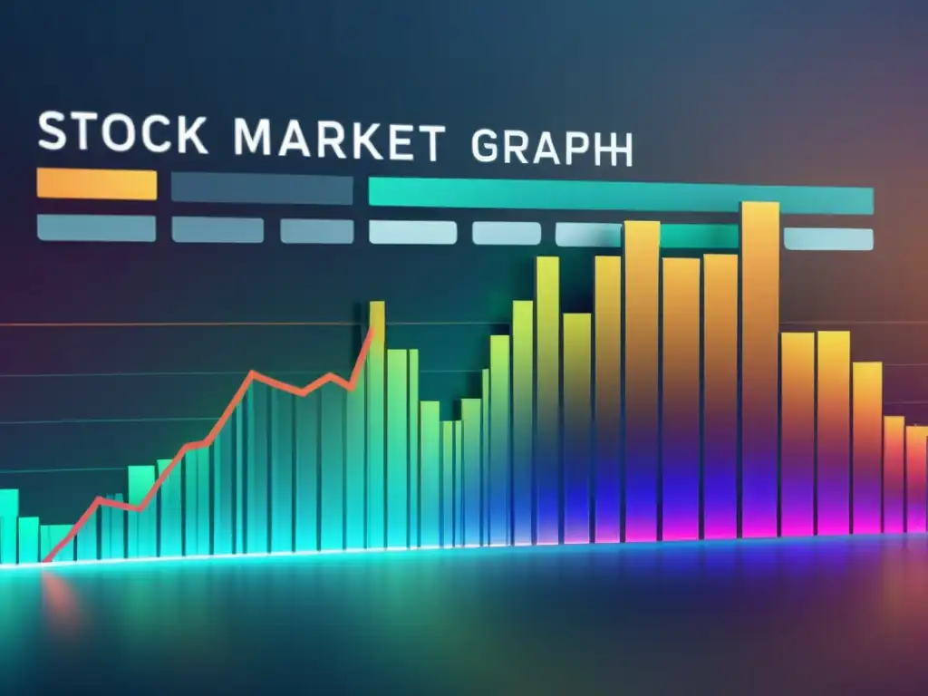 Gráfico del mercado de valores en interfaz futurista, exudando tecnología de vanguardia e inteligencia artificial en mercados financieros