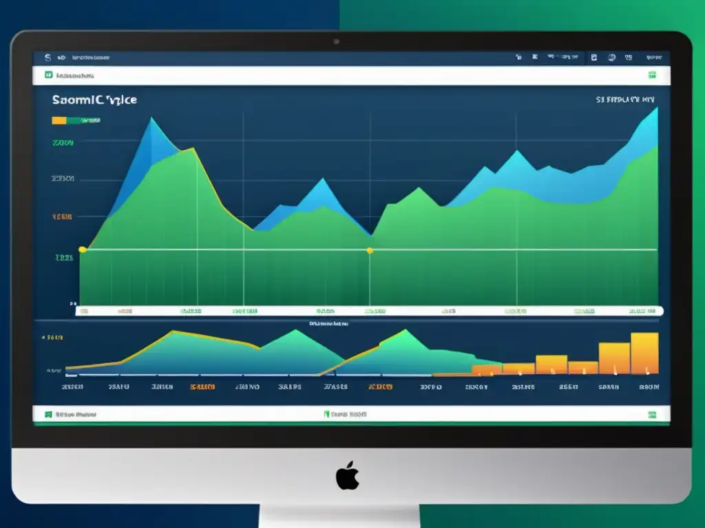 Herramientas de análisis de ciclos económicos con gráficos dinámicos y visualizaciones de datos detalladas en interfaz moderna y elegante
