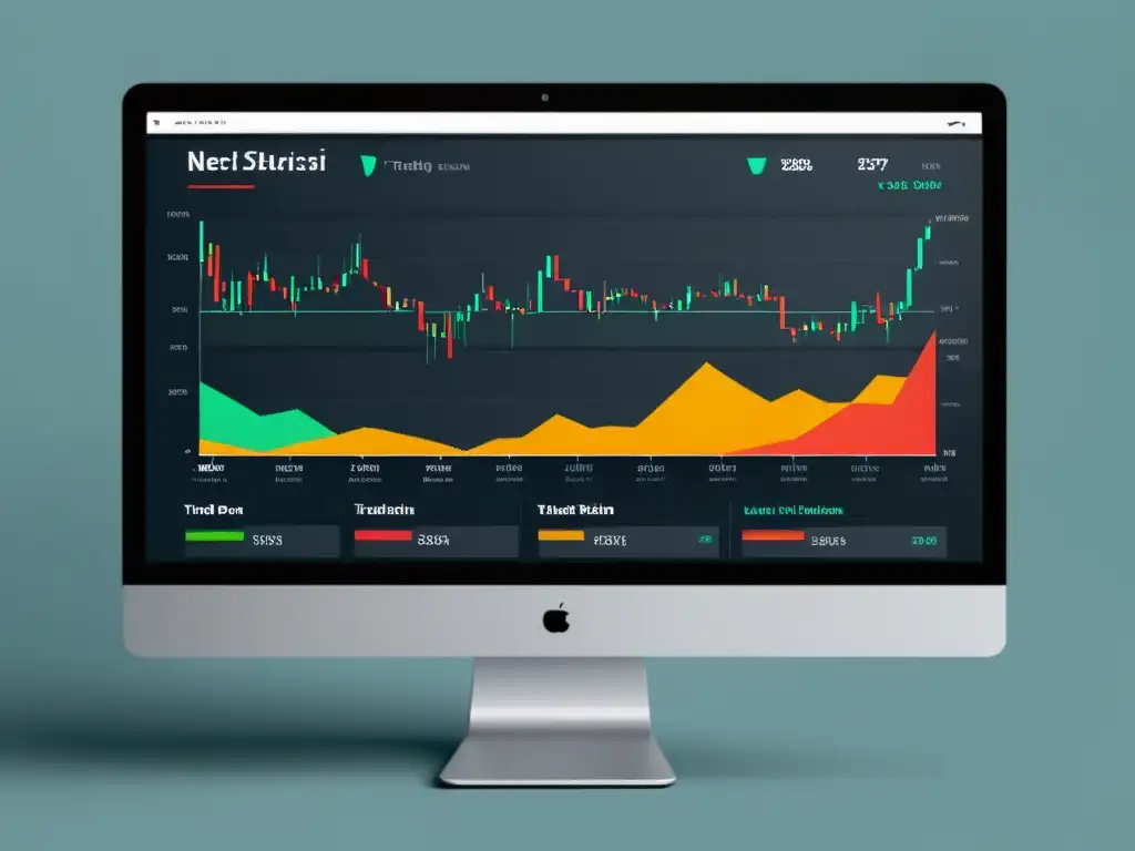 Interfaz moderna y minimalista de plataforma de trading para austriacos