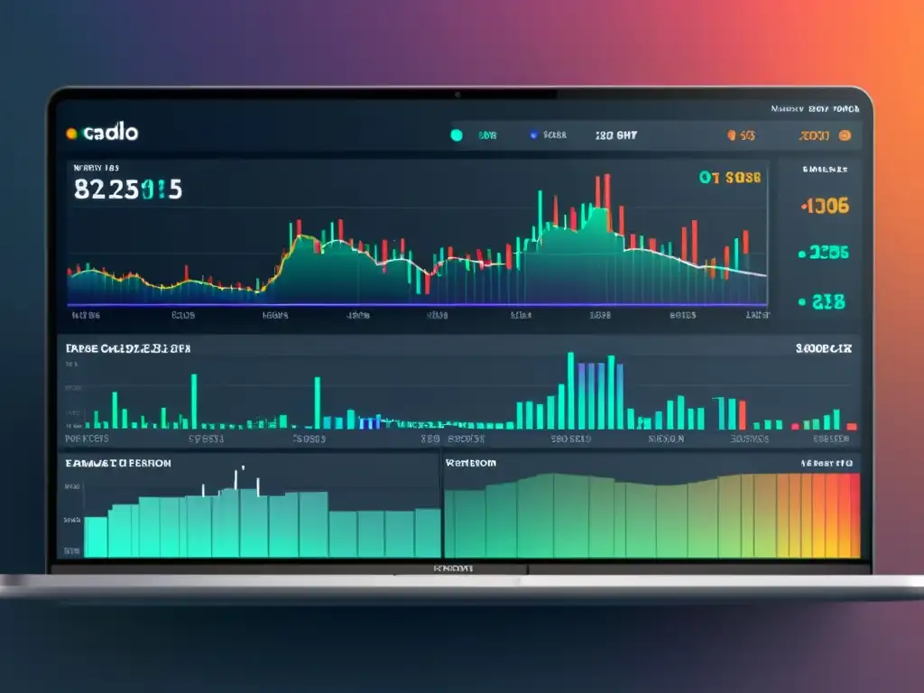 Interfaz moderna de plataforma de trading adaptada a la acción humana, con diseño intuitivo y datos en tiempo real