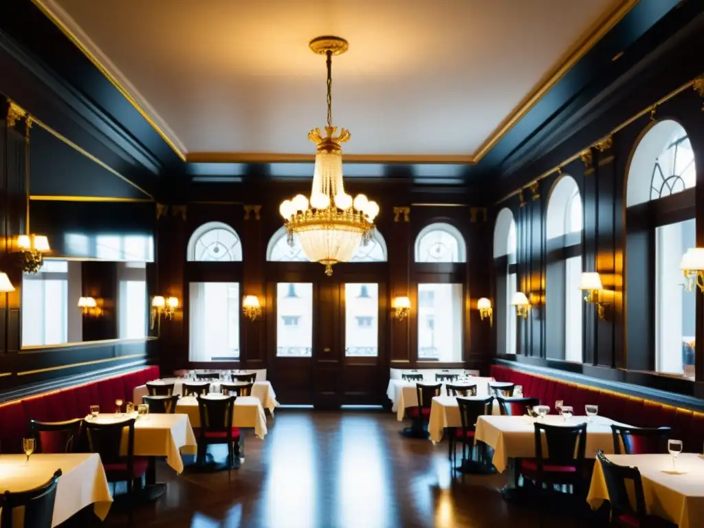 Café vienés: ambiente intelectual y político Interior acogedor de un café vienés con intersección política Escuela Austriaca