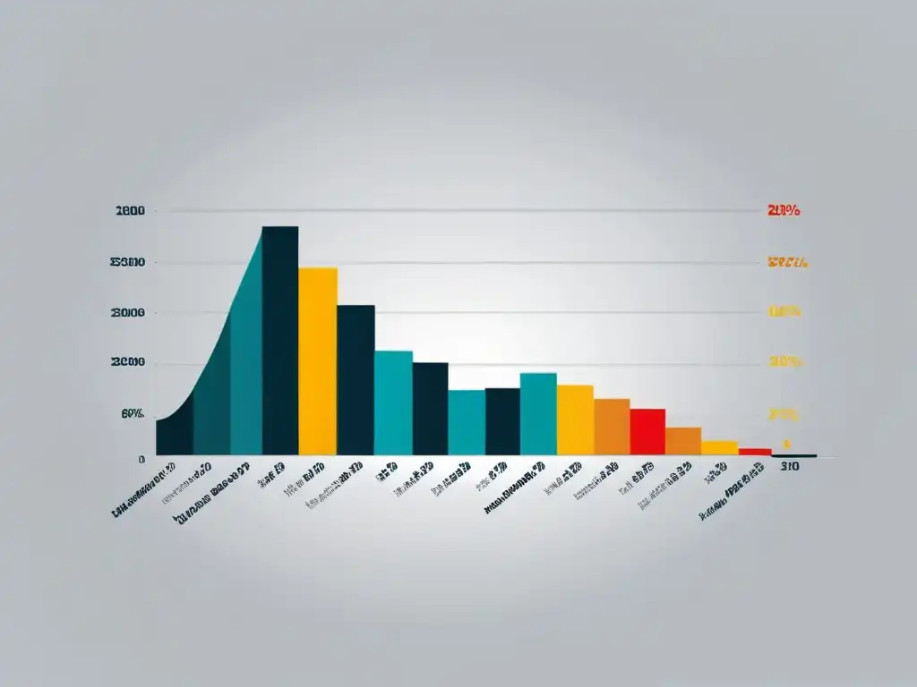 Minimalista gráfico de inversión con patrones de consumo estilo austriaco en líneas limpias y modernas sobre fondo blanco