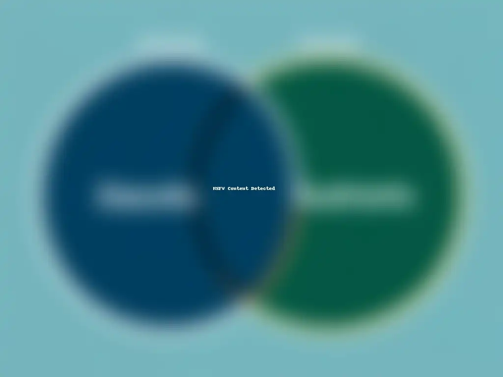 Minimalista ilustración de Venn superpuestos, 'Escuela Austriaca' y 'Monetarismo' se complementan en azul y verde