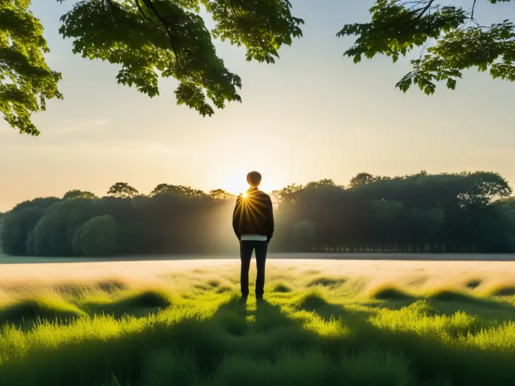 Un momento de soledad en la naturaleza, en armonía con el entorno