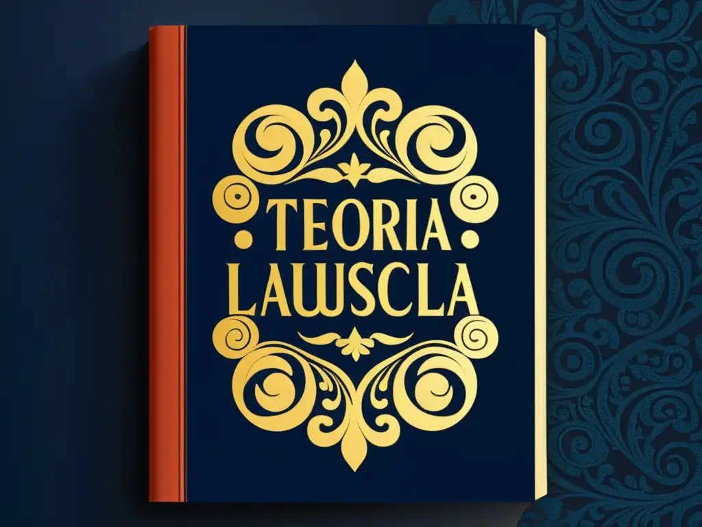 Portada de libro dorada con la frase 'Teorías de la Escuela Austriaca' en tipografía elegante sobre fondo azul oscuro