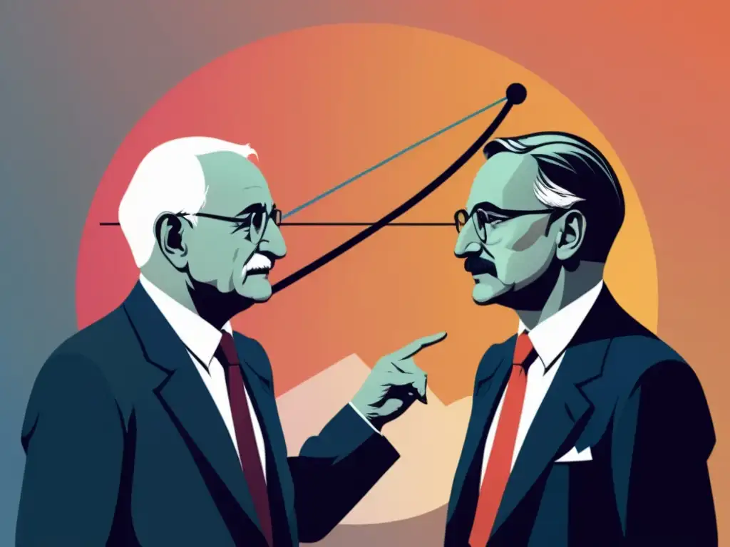 Vibrante debate entre Mises y Hayek sobre el efecto Fisher, capturando la intensidad de la crítica de la Escuela Austriaca